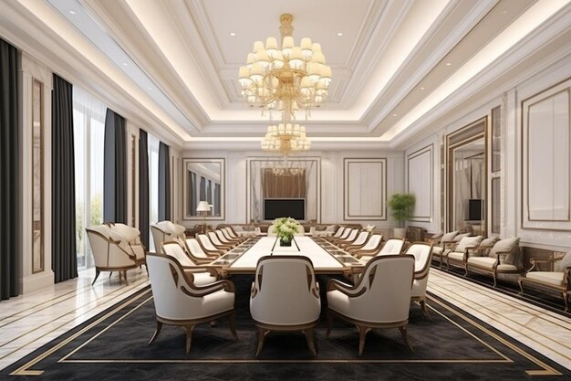 Фото 3d_rendering_luxury_business_meeting_and_work_2_block_1_1jpg