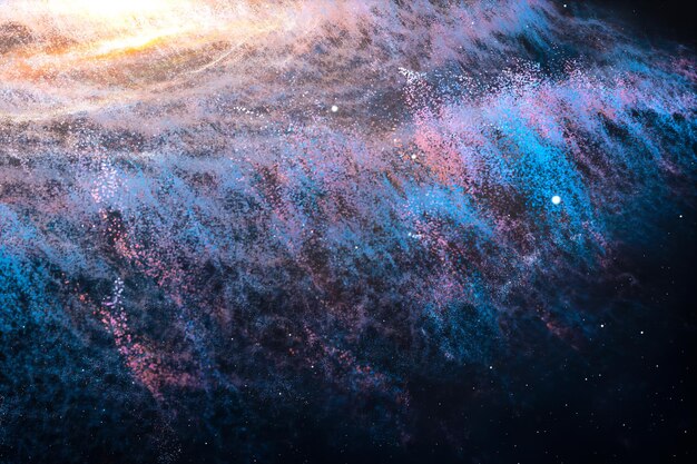 3d rendering the magnificent spiral nebula the universe background computer digital background