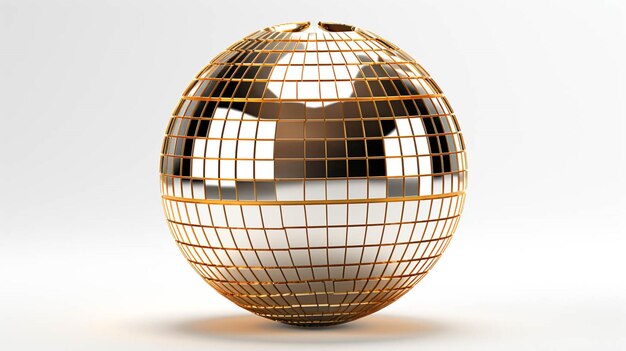 3D rendering metallic ball