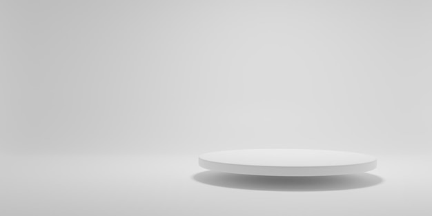 3d rendering of minimal podium for product display