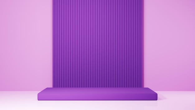 3D rendering of mockup background. Podium for show product. Blank scene showcase with empty round stage.