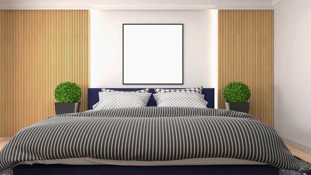 3d rendering of a modern bedroom