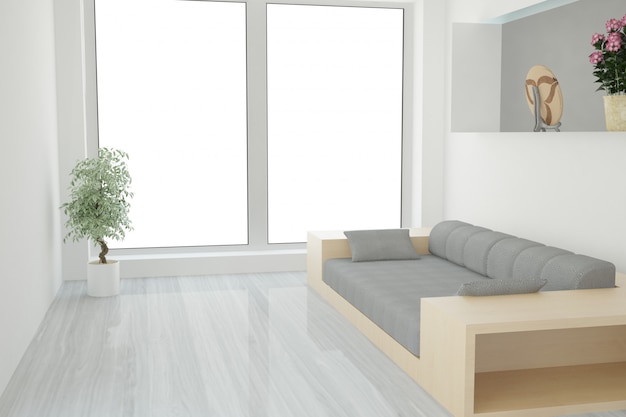 3d rendering of a modern room