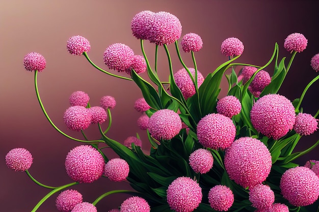 3D-rendering mooi boeket bloemen