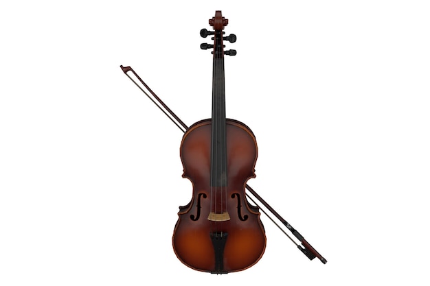 3 d レンダリング楽器バイオリン