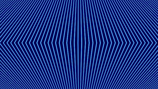 Foto 3d rendering neon strisce di carta da parati sfondo blu trama blu scuro modello linee di tessuto arte astratta