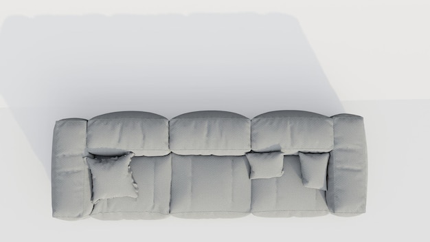 Фото 3d-рендеринг современного дивана
