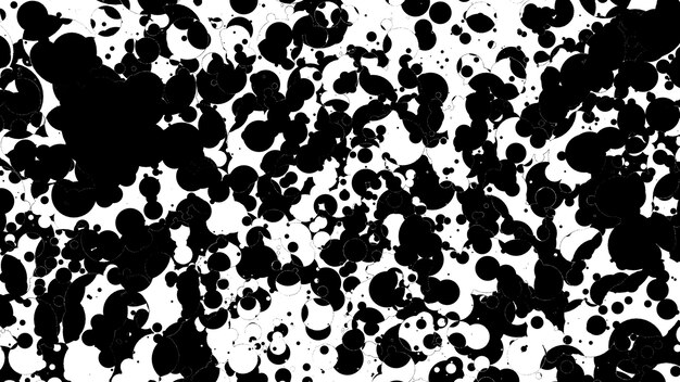 Фото 3d-рендеринг абстрактной футуристической черно-белой композиции