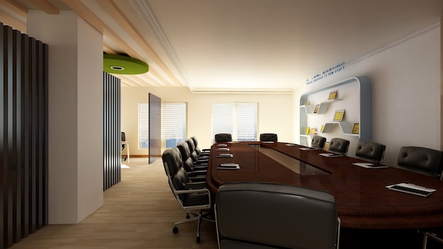 3d rendering office background