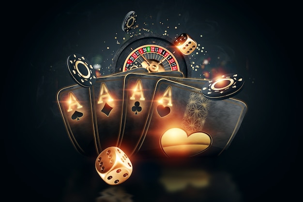 Photo 3d rendering online gambling