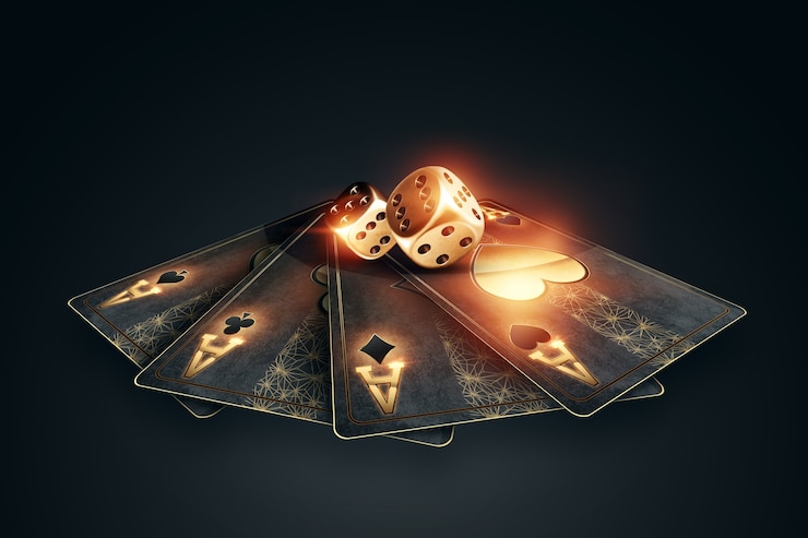 Foto 3d-rendering online gokken