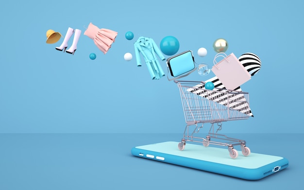 3D-rendering online winkelsysteem