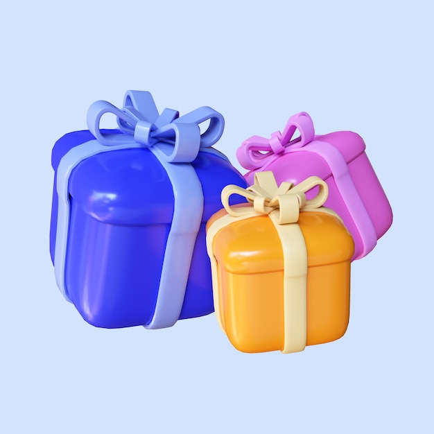 코인 보상이 있는 열린 선물 상자의 3D 렌더링, 포인트 적립 및 로열티 프로그램