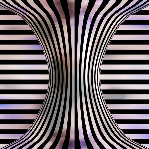 3d rendering of  optical illusion