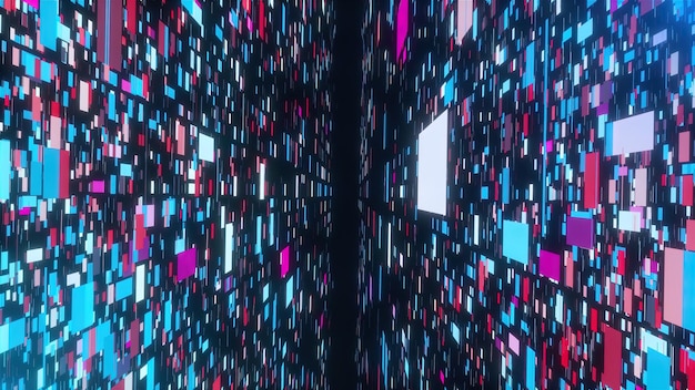 3d rendering parallel planes Digital abstract technologcal background computer generated