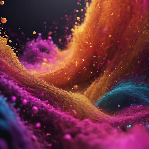 3d rendering particle flow abstract background