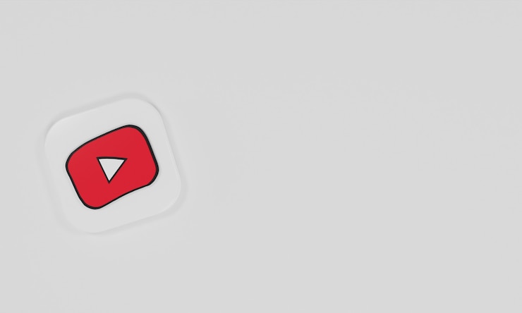 Foto 3d-rendering pictogram logo youtube kids