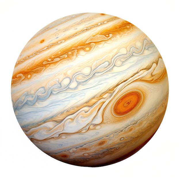 Photo a 3d rendering of the planet jupiter