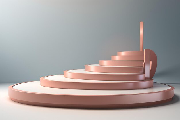 3d rendering podium platform