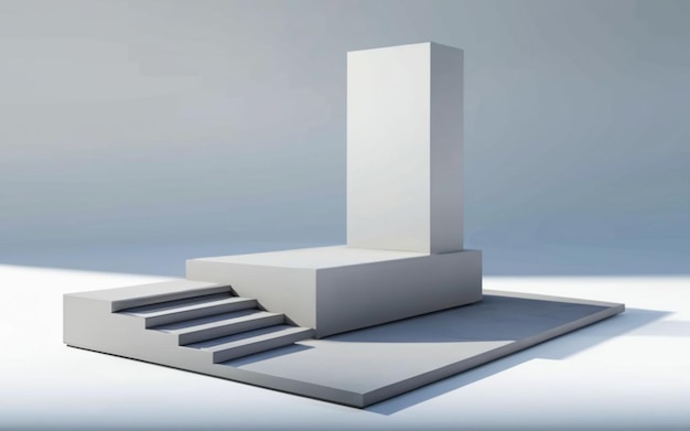 3D rendering podium platform