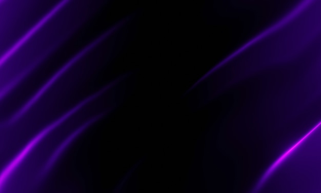 3D rendering. Purple and black abstract wave background.