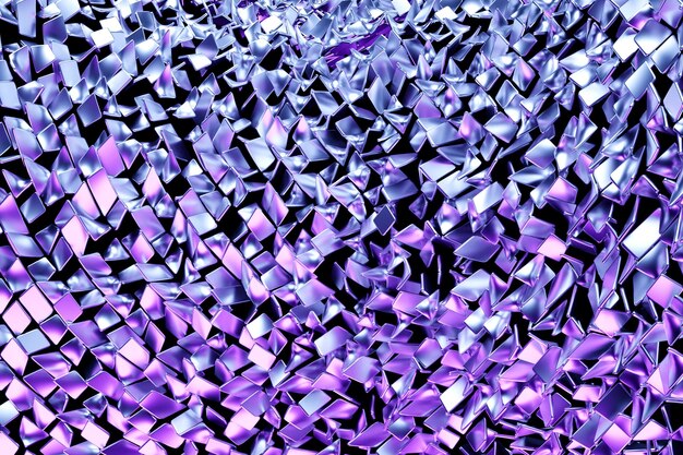 3D rendering Purple geometric pattern Minimalistic pattern of simple shapes Bright creative symmetric texture