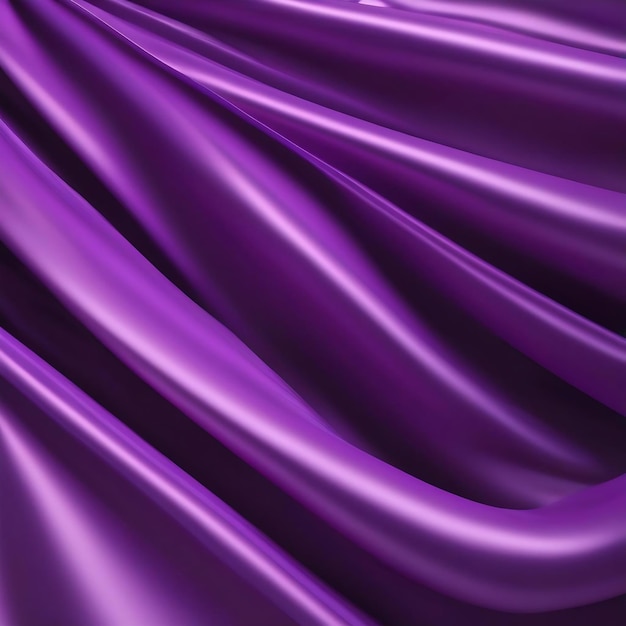 3d rendering of purple pleats and swirls