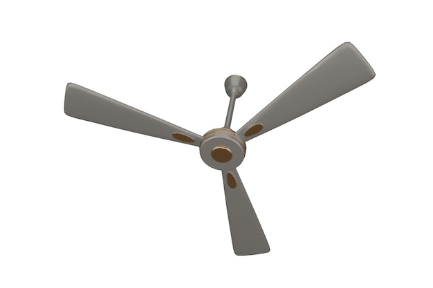 3d rendering realistic ceiling fan.