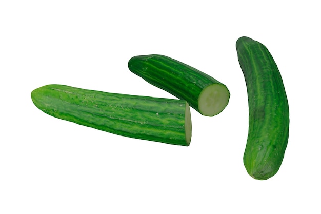 3d rendering realistic cucumber vegetable, concept