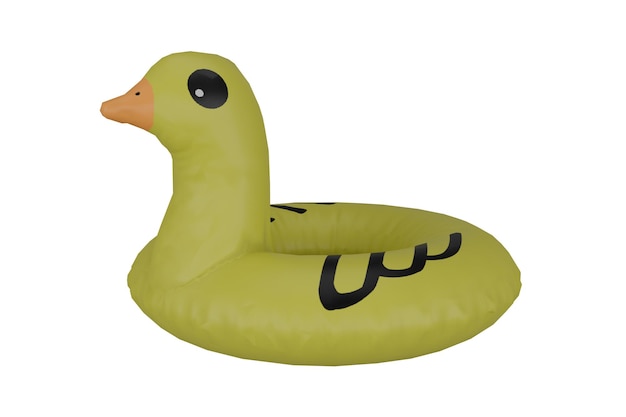 3d rendering realistic duck float