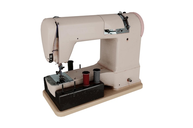 3d rendering of realistic sewing machine.