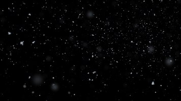 3d-рендеринг. реалистичная снег падает на черном фоне.