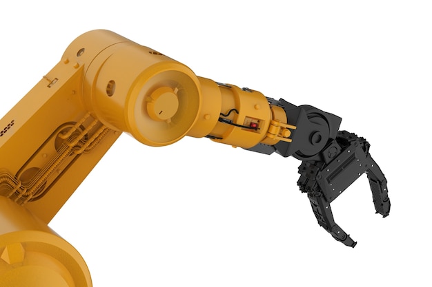 3d rendering robotic arm or robot hand isolated