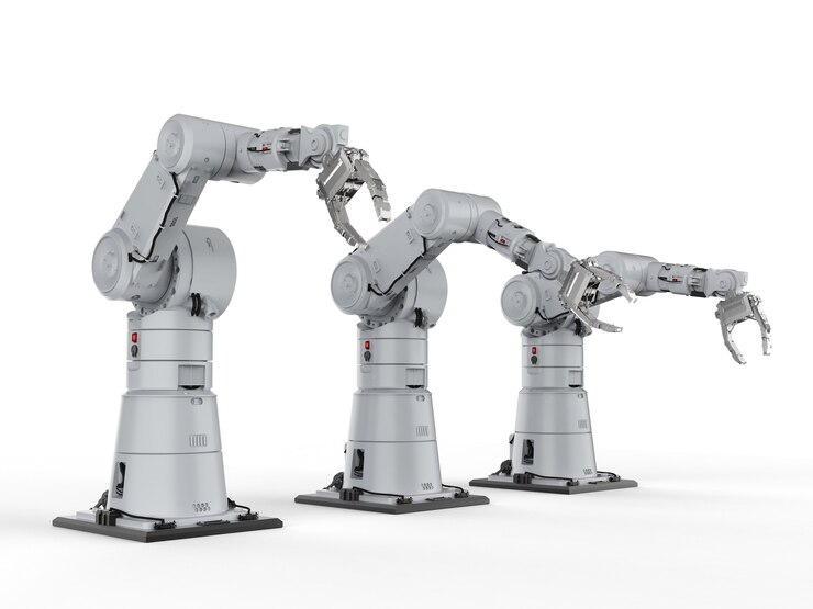 3Dレンダリングロボットアームまたはロボットハンド