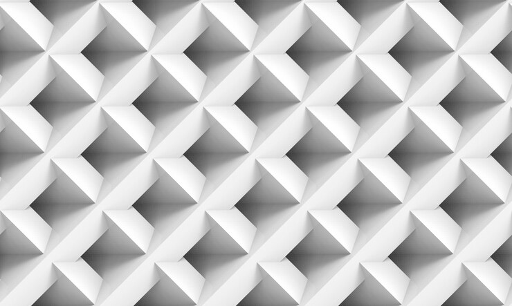 Фотография 3d-рендеринг. бесшовные минималистский диагональный белый квадрат сетки искусства стены фон.