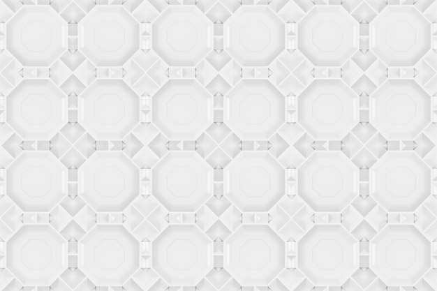 3d rendering. Seamless modern gray hexagonal shape pattern tile design wall texture background.