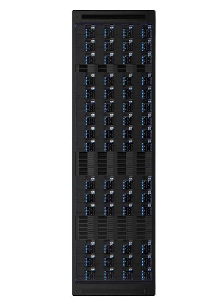Photo 3d rendering server computer on white background
