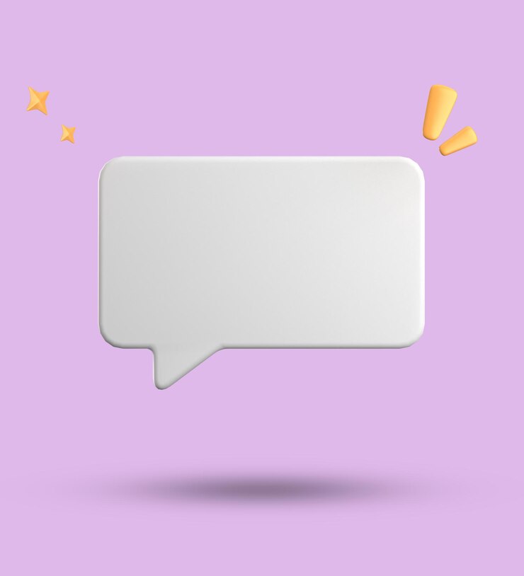 Photo 3d rendering of speech bubble 3d pastel chat icon set set of 3d speak bubble