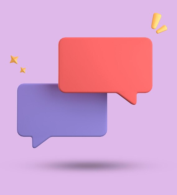 3d rendering of speech bubble 3d pastel chat icon set set of 3d speak bubble