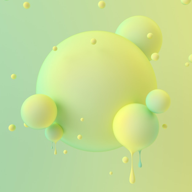 3d rendering sphere, 3d abstract background