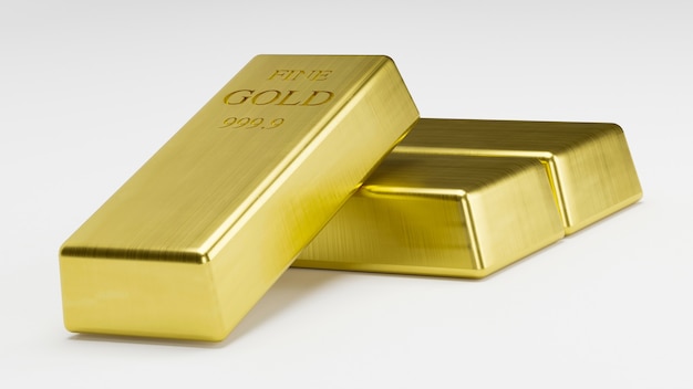 Стек для 3D-рендеринга Gold Bars, вес 1000 грамм