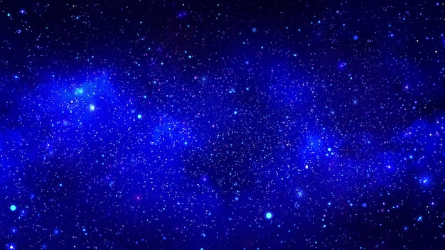 Rendering 3d di una nebulosa stellare e di ammassi di gas cosmici di polvere cosmica e costellazioni nello spazio