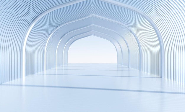 3D rendering tunnel background