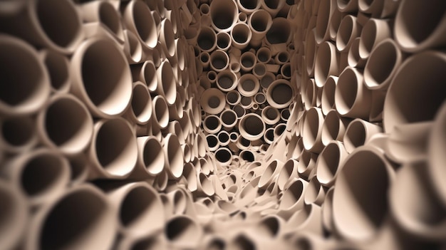 A 3d rendering of a tunnel with the words " the word " on the bottom. "