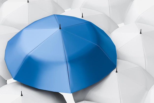 3d rendering the umbrella with white background