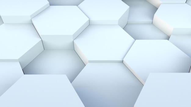 3D-rendering van honingraat achtergrond Computer gegenereerde abstract ontwerp
