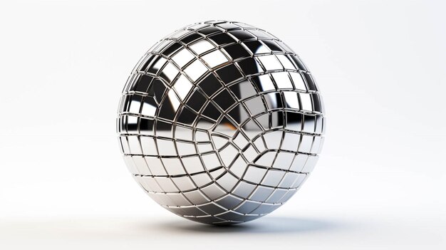 3D-rendering van metalen ballen