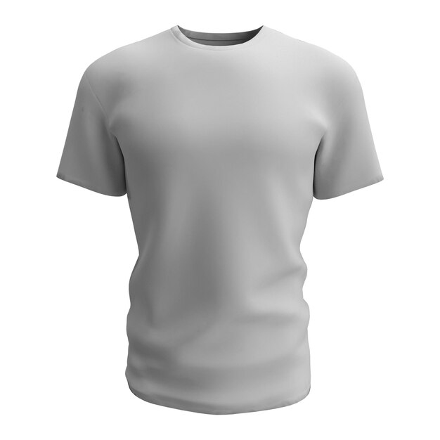 Foto 3d-rendering van t-shirt op witte achtergrond