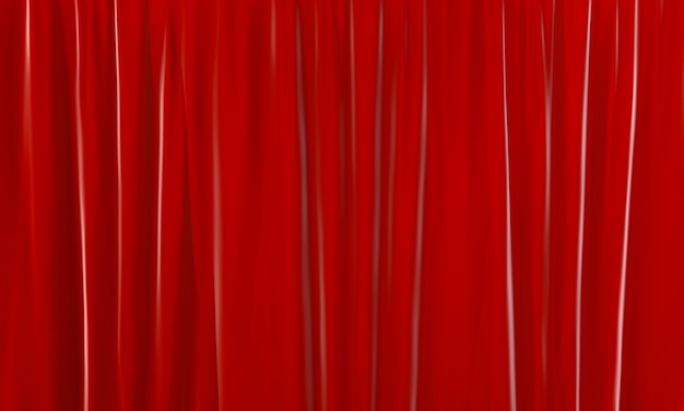 3d rendering. Vertical luxury red curtain wall design background.