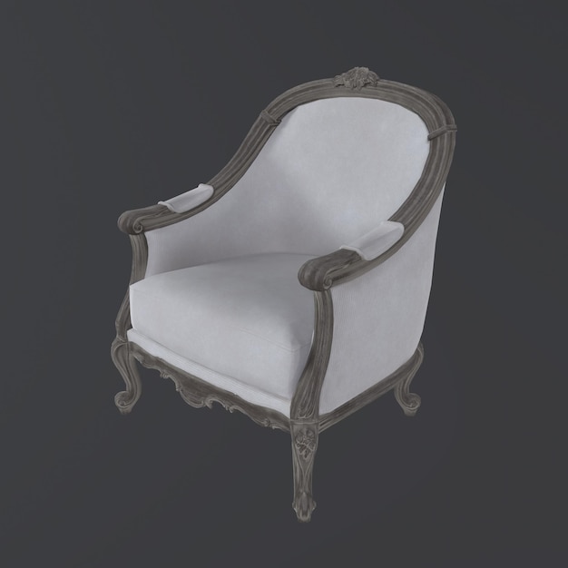 3D-рендеринг старинного дивана